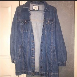 LONG LINE DENIM JACKET F21